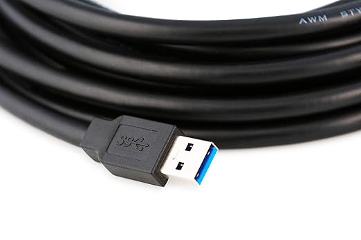 MutecPower 100 Feet Active USB Extension Cable 3.0 Male to Female with 3 Extension chipsets Signal Booster - Repeater Cord 30 Meters / 100 Feet (AC Power Supply Included)
