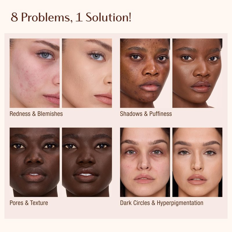 Charlotte Tilbury AIRbrush Flawless Blur Concealer - Concealer for Dark Circles, Blemishes & More - Hydrating, Full Coverage with a Natural Matte Finish - 5.5 Medium