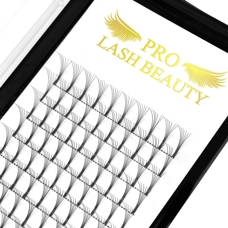 7D-D-0.07-10 Long Stem Premade Fans Eyelash Extensions - C D Curl Volume Lash Fans