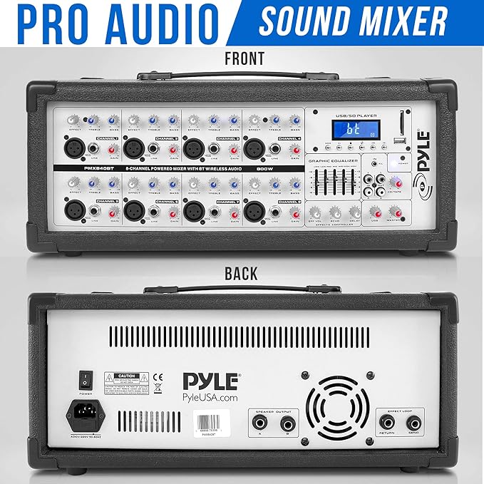 PYLE PMX840BT DJ Mixer