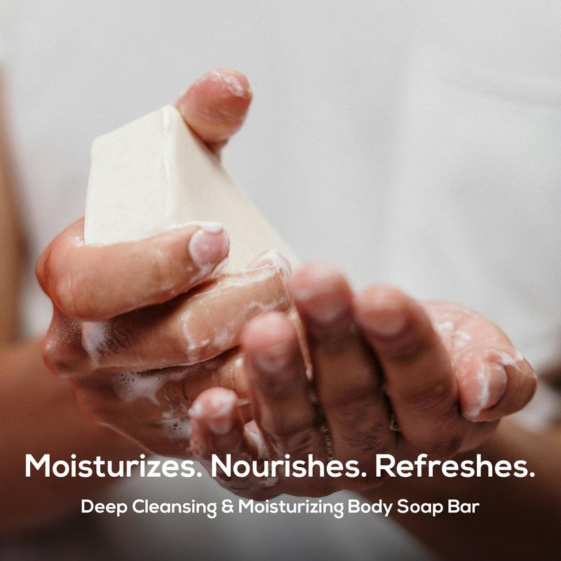 MARLOWE. No. 105 Bar Soap for Men 7 oz (3 Bars) Moisturizing Body Soap, Nourishing & Refreshing with Natural Extracts, Shea Butter, Olive Oil & Green Tea Extracts, Original Sage & Fir Scent