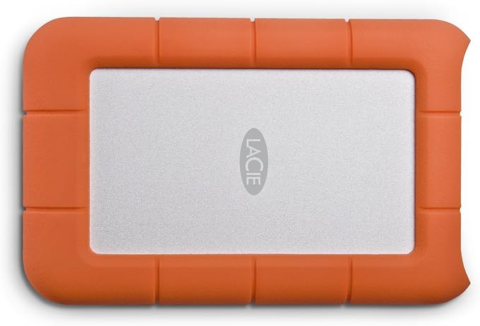 LaCie Rugged Mini, 2TB, 2.5", Portable External Hard Drive, for PC Mac iPad and iPhone, Data Rescue Service (LAC9000298)