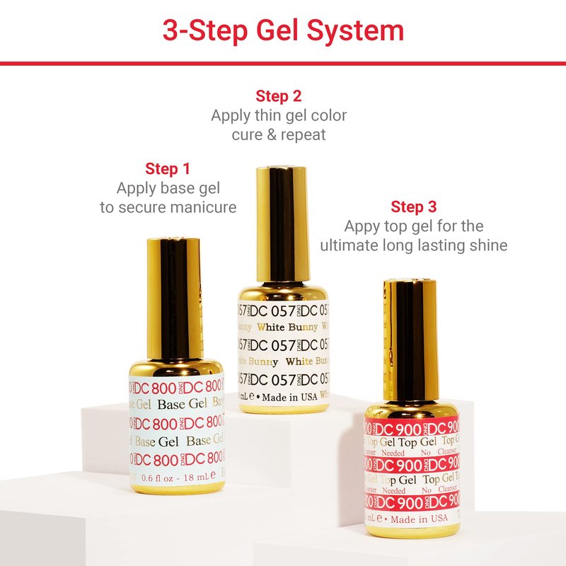 DND DC Gel Polish Set, Blue Collection, UV/LED Gel Polish and Air Dry Nail Lacquer, Matching Chip-Free Polish Duo, 019 Ultramarine, 0.5 Fl Oz