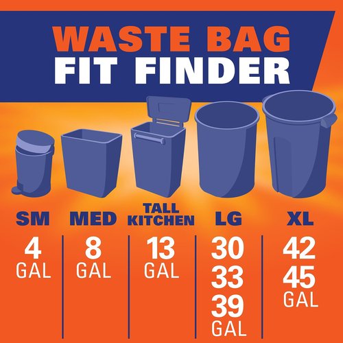 Hefty Ultra Strong 13 Gallon Trash Bags, Tall Kitchen Trash Bags 13 Gallon Size, Drawstring Closure, Continuous Odor Control, White, Lavender and Sweet Vanilla Scent, 110 Bags
