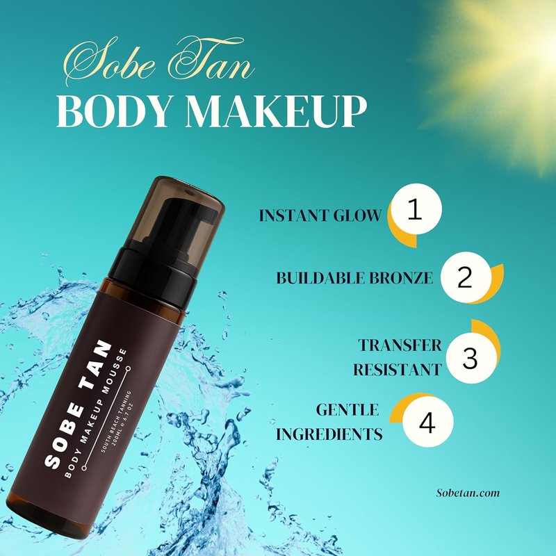 Self Tanner Mousse - Rapid 14% DHA, Instant Natural Glow | Fragrance-Free, Streak-Free Bronzing Foam for Face & Body