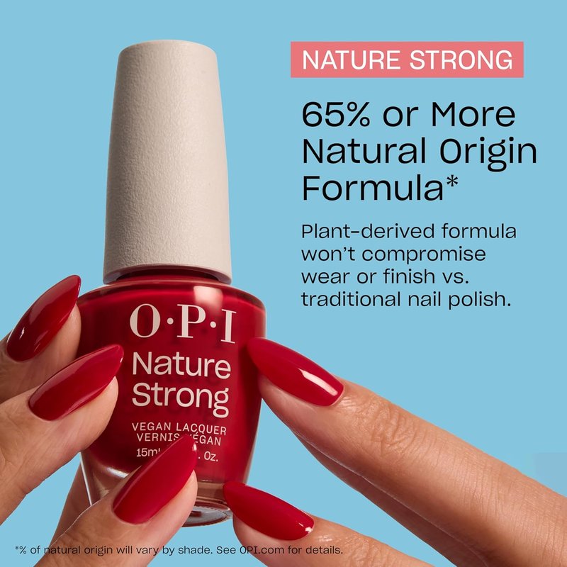 OPI Nature Strong Nail Polish Set - Botanical Base Coat, Top Coat & Color Options | Eco-Friendly, Vegan & Cruelty-Free