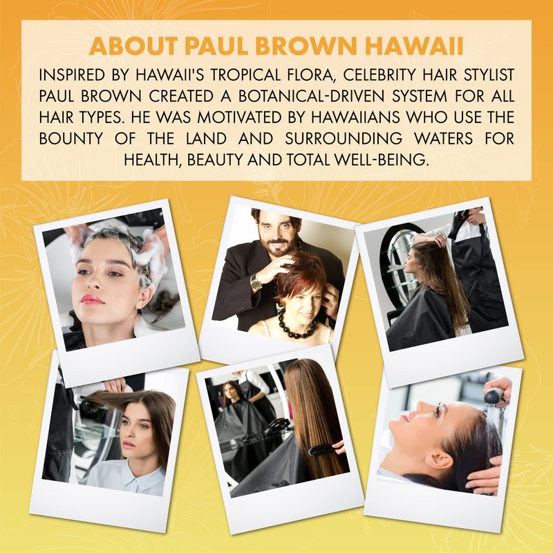 Paul Brown Hawaii Washe Elite Shampoo | Hydrate & Treat Damaged Hair | Moisturizing Hair Product, Safe for Color-Treated Hair, Antioxidant-Rich Kukui Nut Oil (10 oz.)