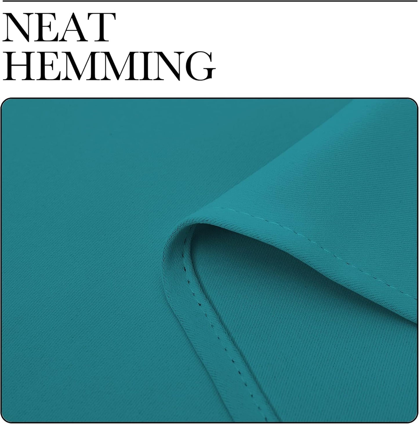 NICETOWN Blackout Curtains - Thermal Insulated Room Darkening Panels | 78 Inch Length, Peacock Teal, 2 Pieces