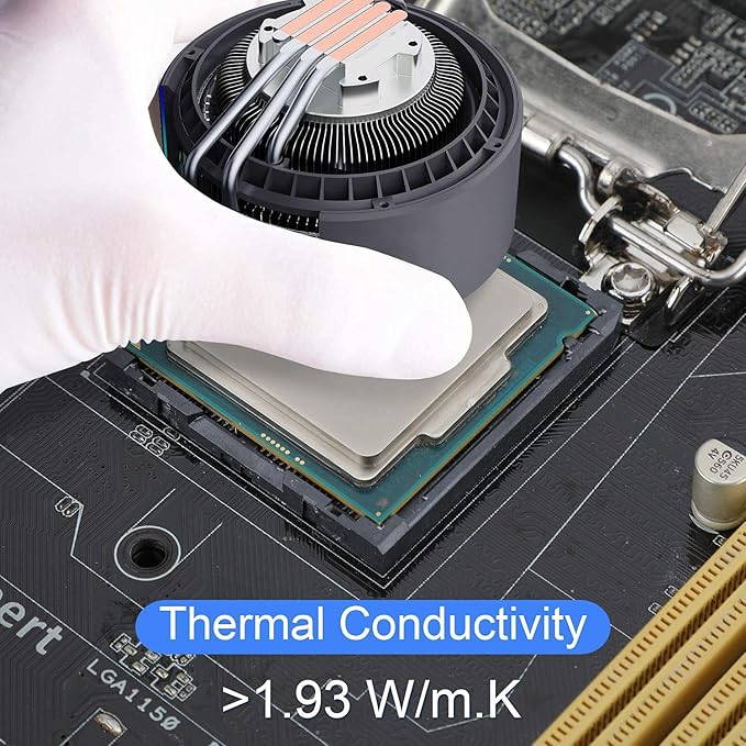 MoneyQiu HY-510-100g (25g*4) Thermal Conductivity: >1.93W/m-k CPU Thermal heatsink Paste Silicone Grease Compound Non-Conductive for pc CPU gpu PS4 100 Gram