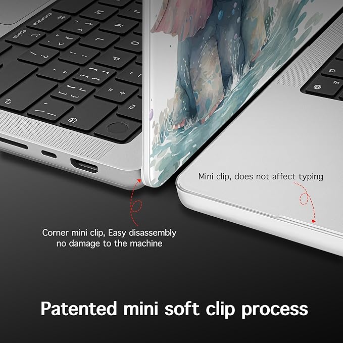 Lepeoac Case for MacBook Pro 16 inch Case 2026-2021 | M5 A3429 A3428 M4 M3 M2 M1 Pro/Max | Protective Hard Shell Laptop Cover with Screen Protector & Keyboard Cover | Elephant & Giraffe