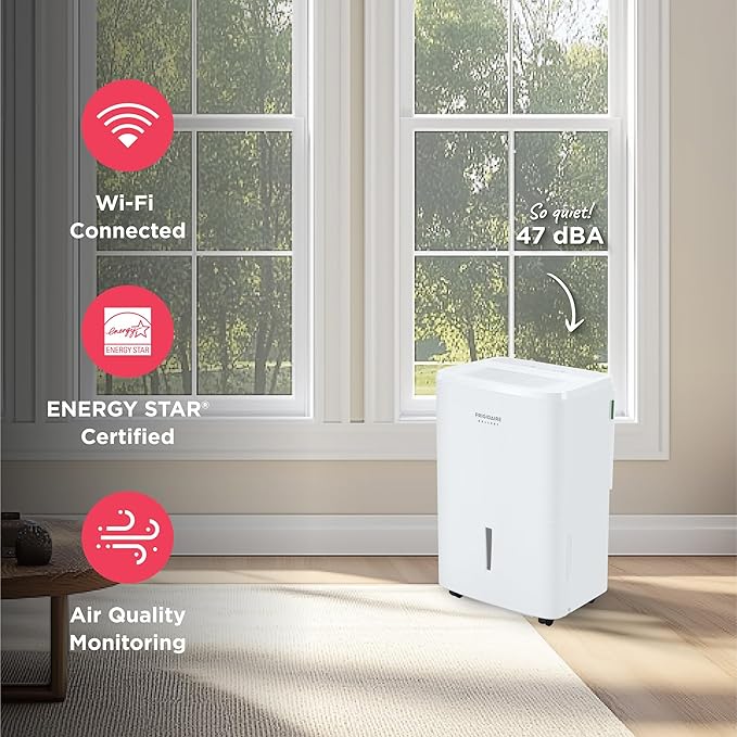 Connected Frigidaire Gallery 50 Pint Dehumidifier