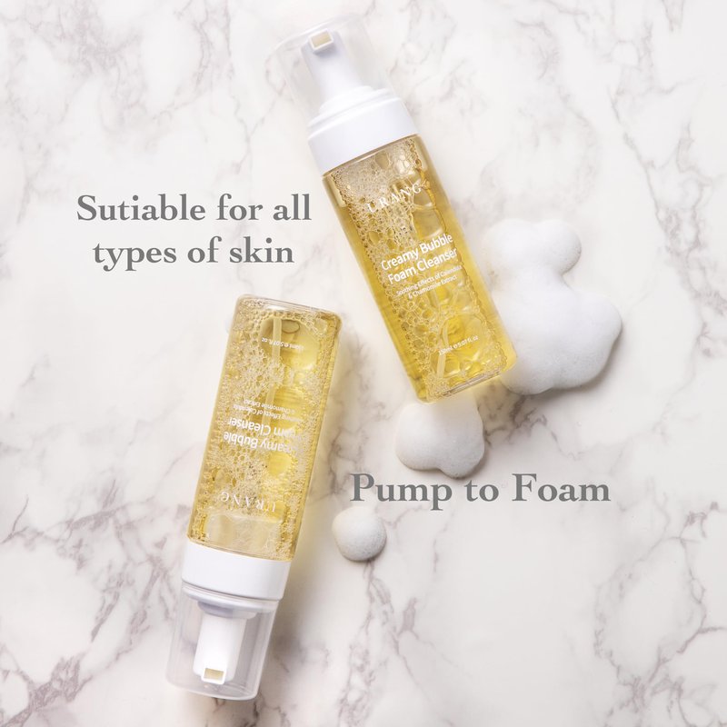 URANG Creamy Bubble Foam Cleanser – Premium K-beauty Foam Cleanser Soften and Moisturize Skin – 5.07 Fl.oz – COSMOS NATURAL Certified – 100% Natural