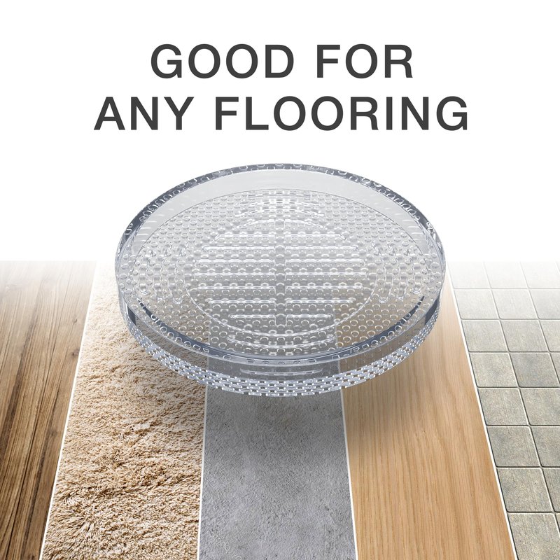 X-Protector Furniture Cups - 8 PCS 2.2" - Non Slip Furniture Pads for Hardwood Floors - Transparent Floor Protectors - Bed Stoppers to Prevent Sliding - Keep Furniture from Sliding on Floor! (Round)