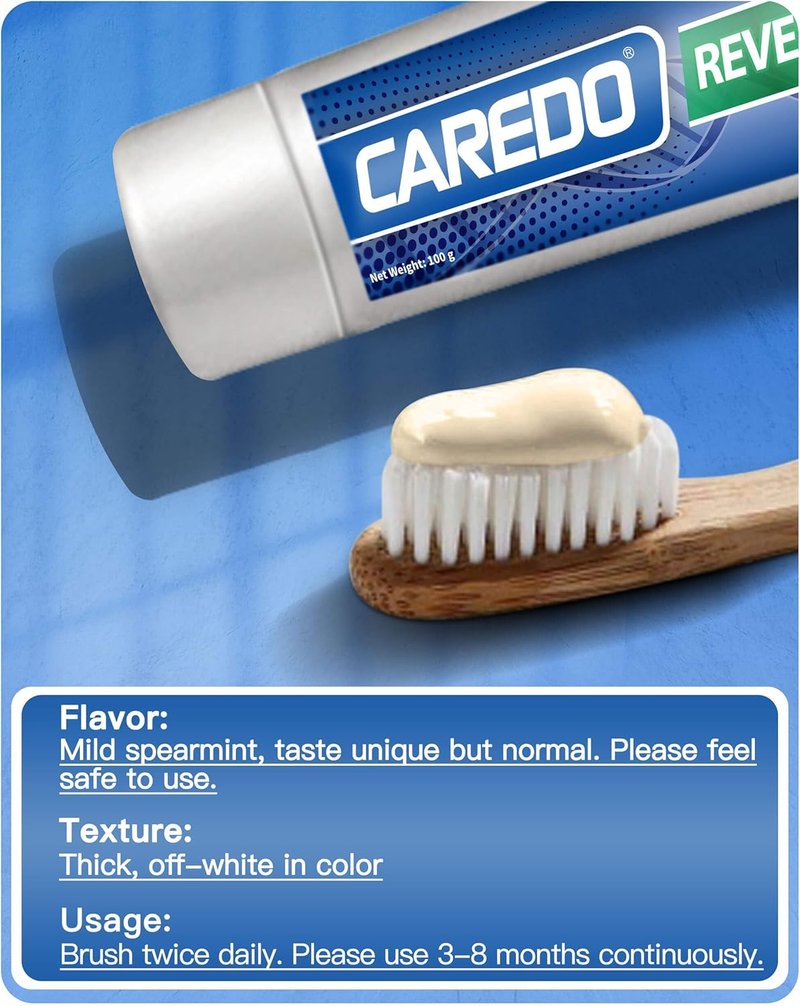Cavity Repair Toothpaste - Remineralizing Hydroxyapatite Formula for Tooth Decay | 100g, Grey White