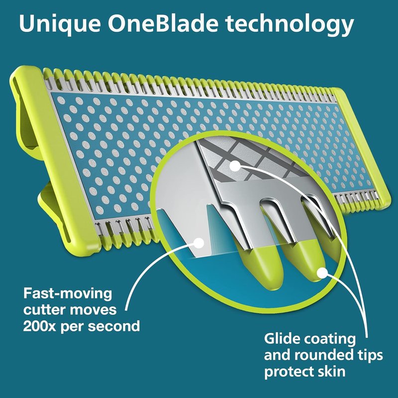 Philips Norelco OneBlade Teen Hybrid Electric Shaver - Versatile Grooming Tool for All Hair Types | Model QP2515/49