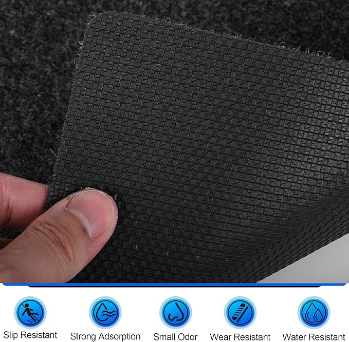 ToLanbbt 6PCS Urinal Mats for Men Bathroom Non-Slip Urinal Floor Mats Water Absorption Urinal Pads for Mens Room Disposable Commercial Toilet Urine Mats for Men’s Bathroom Restroom, Dark Gray