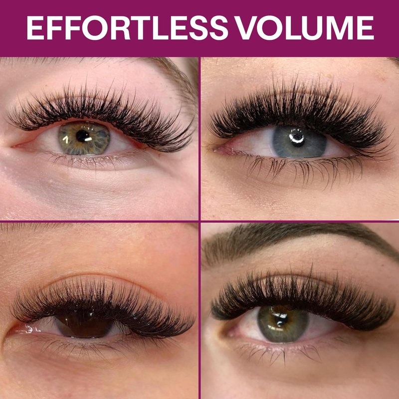 GLAMGAZE 800 Promade Fans 8-15mm Mixed Lengths - 5D to 16D, C CC D Curl, 0.05-0.07mm Thickness - Premade Lash Fans Volume Lash Extensions Loose Premade Fans Eyelash Extensions (12D-0.05-CC 8-15mm)