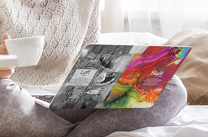 DONGKE Compatible with MacBook Pro 16 Inch Case (2026-2021 Release, M5 M4 M3 M2 M1 Pro/Max Chip), Plastic Hard Shell with Keyboard Cover & Screen Protector for MacBook Pro 16", Right & Left Brain