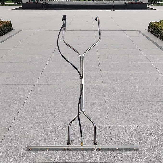 Washer Broom Attachment, 39in 7-Hole Pressure Washer Water Broom, Under Car Washer Cleaner for Hot and Cold Water, for Clean Concrete Driveway, Sidewalk, Patio,1500-5000PSI 3/8'' Interface