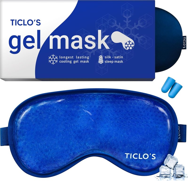 Cooling Eye Mask for Puffy Eyes | Gel Sleep Mask for Dark Circles, Migraines & Recovery - Gift Ready Box