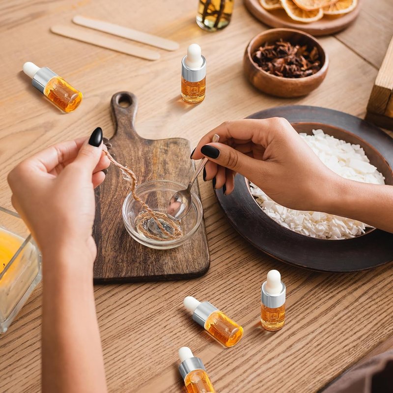 Mini Glass Oil Dropper Bottles - 100 Pcs 3ml Clear Essential Vials for Travel | Perfect for Perfume & Samples