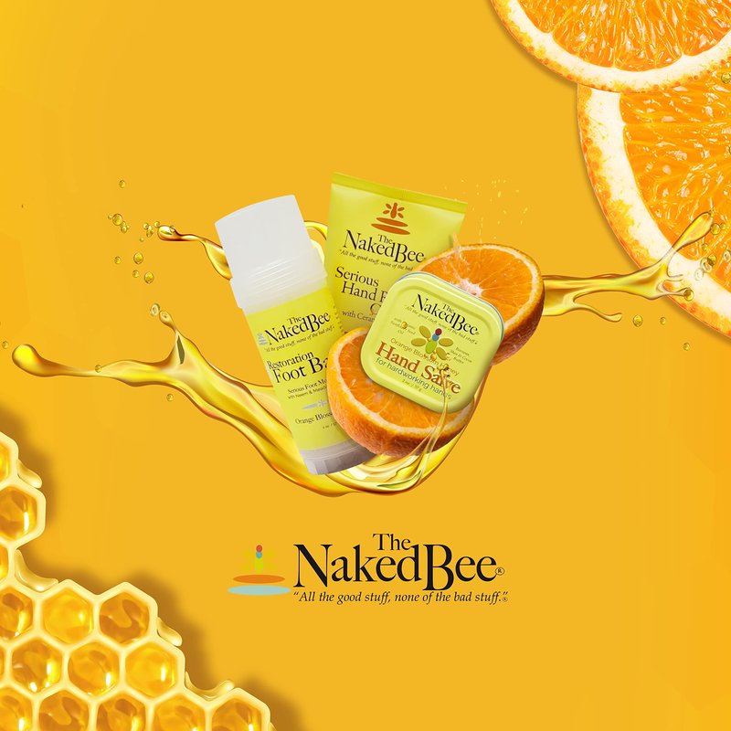 The Naked Bee Oatmeal & Honey Triple Milled Soap, 5 Ounce, 6 Pack, Orange Blossom Honey