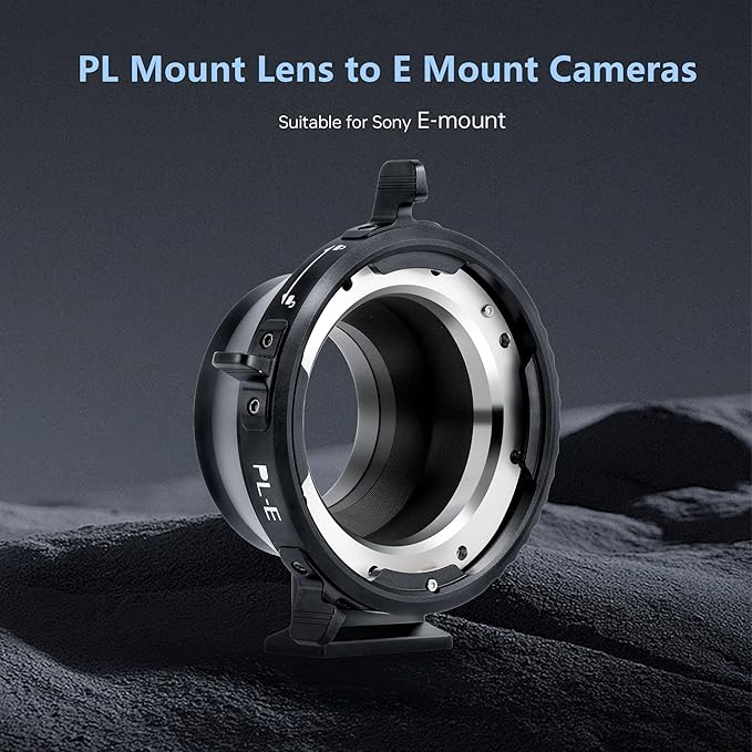 VILTROX PL-E Lens Adapter, Lens Converter Ring Camera Lens Mount Adapter Ring Compatible with PL Lenses to Sony E/NEX Mount Cameras A7S3/FS7/5/FX9 /A7R4/R3/a Series/Nex Series