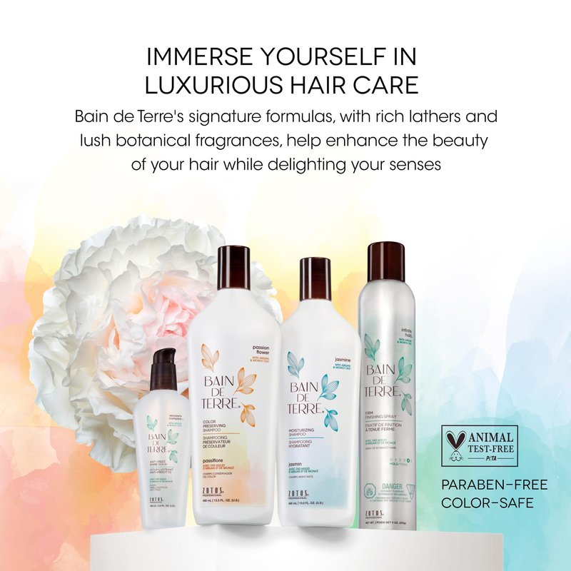 Bain de Terre Ultra Hydrating Shampoo and Conditioner Set | Coconut Papaya | Hydrates Overly Dry | Damaged Hair | Paraben Free | Color-Safe | 33.8 Fl Oz