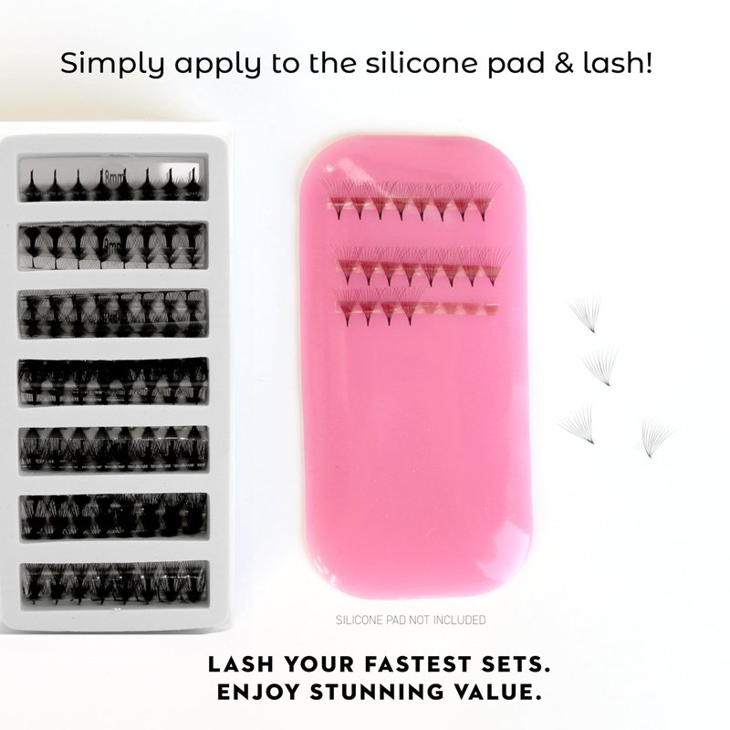 One V Salon Pro 10D Ultra-Speed Promade Fans, 1000 Premade Mega Volume Lash Fans | D Curl | 0.05 | 8–14 mm Mixed Lengths | Thin Base, Fast Application Eyelash Extensions(Ultra 10D-0.05-D Curl)