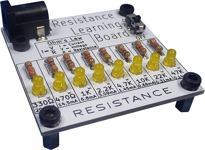 eLearnTronics Full Set of 4 Electronics Learning Boards | Practice Soldering & Learn Electronics | Multiplexer, Resistance, Capacitance, and Series vs. Parallel