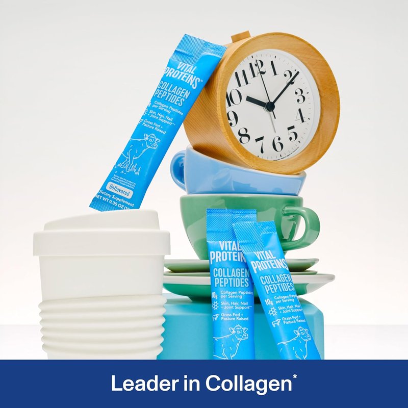 Vital Proteins Collagen Peptides Powder | Hydrolyzed Collagen Travel Pack - 20 Individual Packets