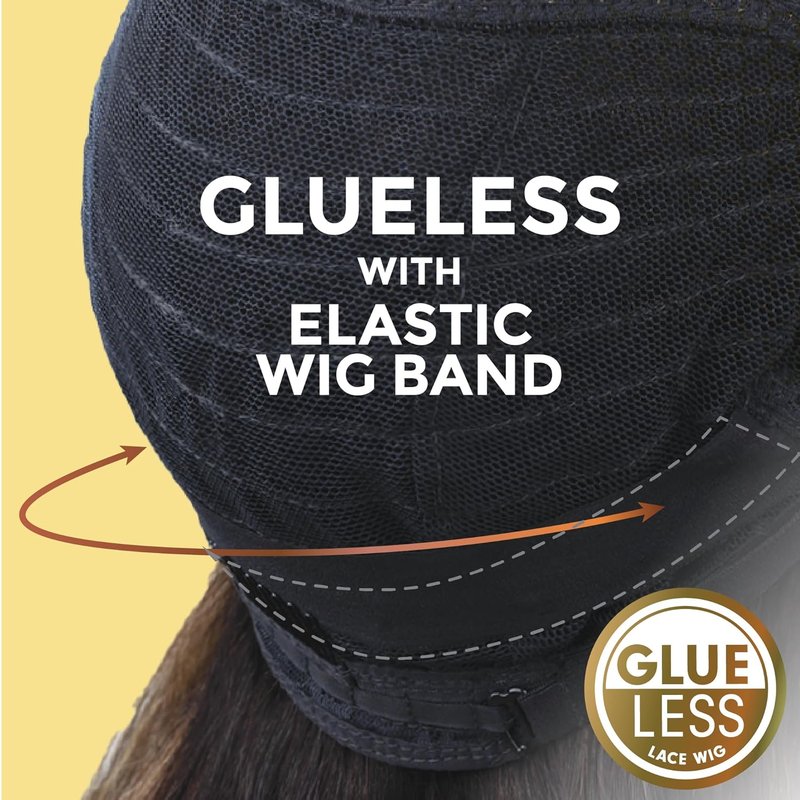 Butta Lace Precut Wigs - Glueless 5 Inch Deep Parting Synthetic Hair | Unit 9 in Jet Black