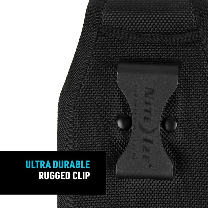 Nite Ize Clip Case Hardshell Universal Rugged Holster - Belt Clip Phone Case for Easy Access - Heavy Duty & Protective - Multi-Purpose - Durable Design - Hardshell Vertical, XL