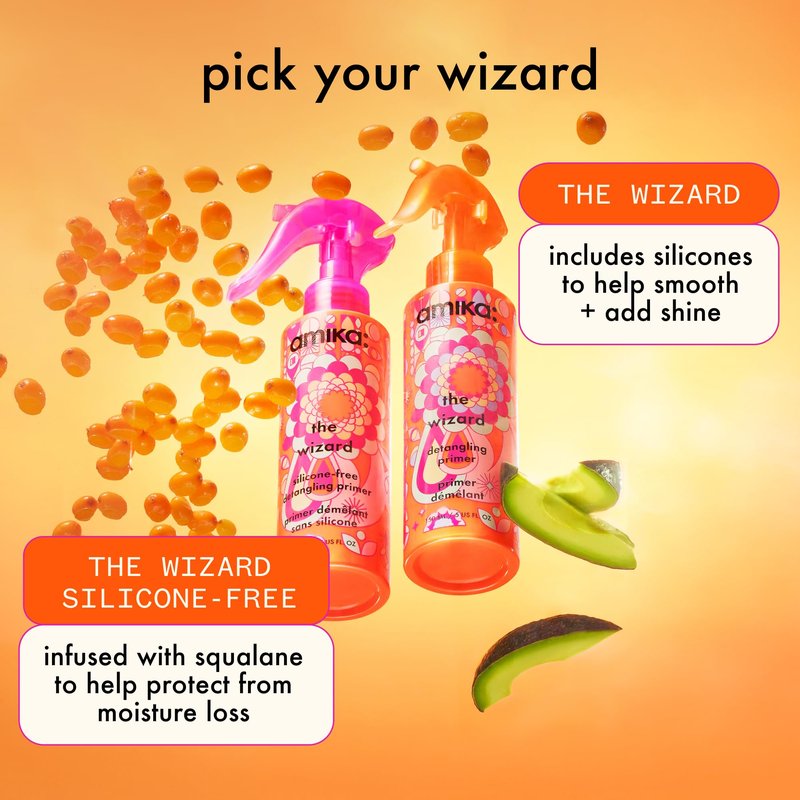 amika the wizard detangling primer, 30ml