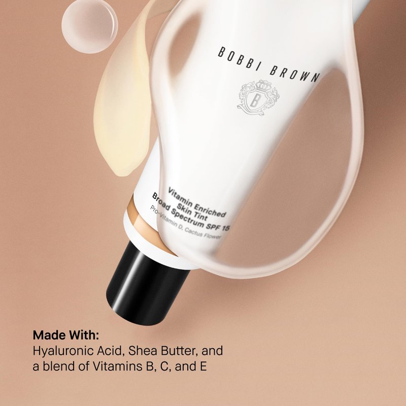 Bobbi Brown Vitamin Enriched Skin Tint SPF 15 | Broad Spectrum SPF Skin Tint | Hydrating Tinted Moisturizer | Vitamins B, C, & E, 1.7 Fl Oz, Golden 2