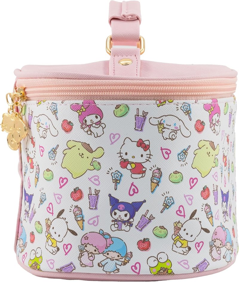Hello Kitty Makeup Bag - Cute Travel Toiletry Organizer for Women & Girls | Ideal for Kids, Stylish Cosmetic Case