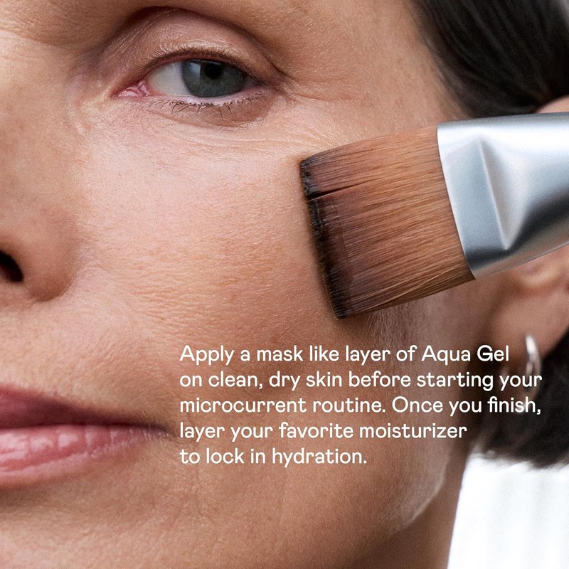 NuFACE IonPlex Aqua Gel Activator - Microcurrent Facial Conductive Gel with Hyaluronic Acid | 3.3 oz for 24-Hour Hydration