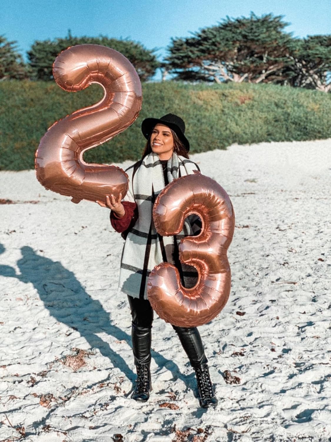 Regine Switzerland 40-Inch Rose Gold Number Balloons - Perfect Birthday Party Decorations & Anniversaries