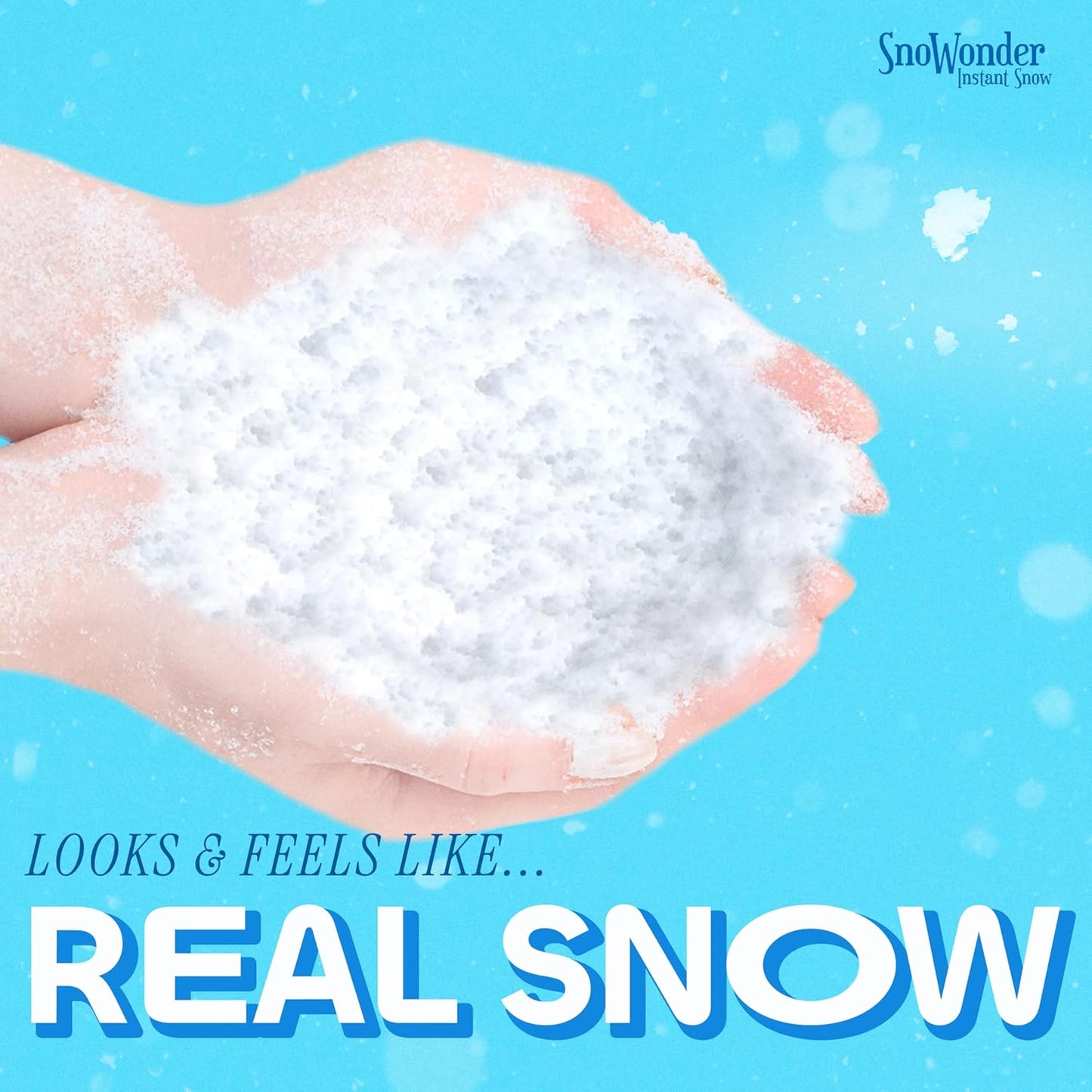 SnoWonder Instant Snow | Create 25 Gallons of Realistic Fake Snow for Winter Fun & Cloud Slime