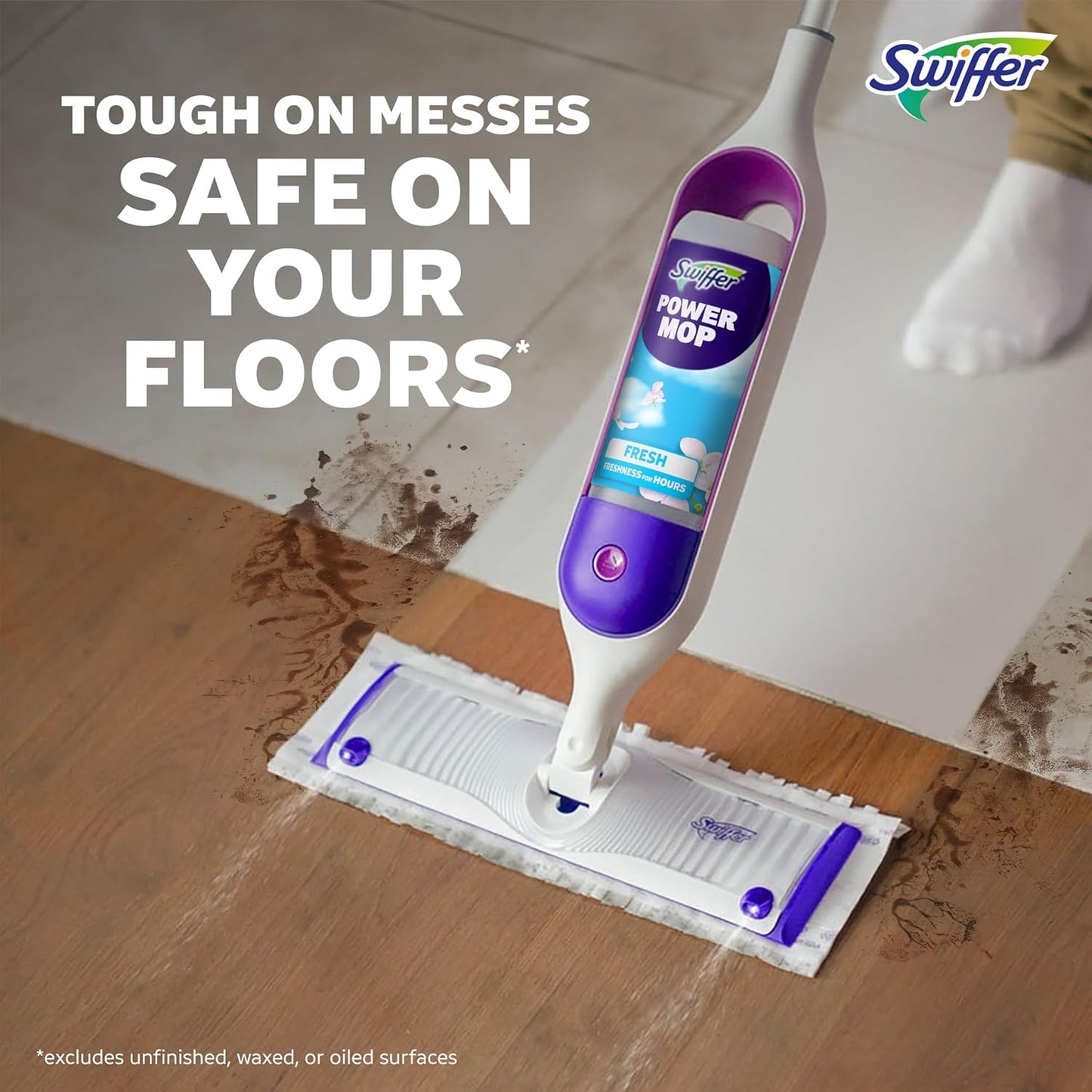 Swiffer PowerMop Multi-Surface Mopping Pad Refills - 11 Count for Effortless Floor Cleaning
