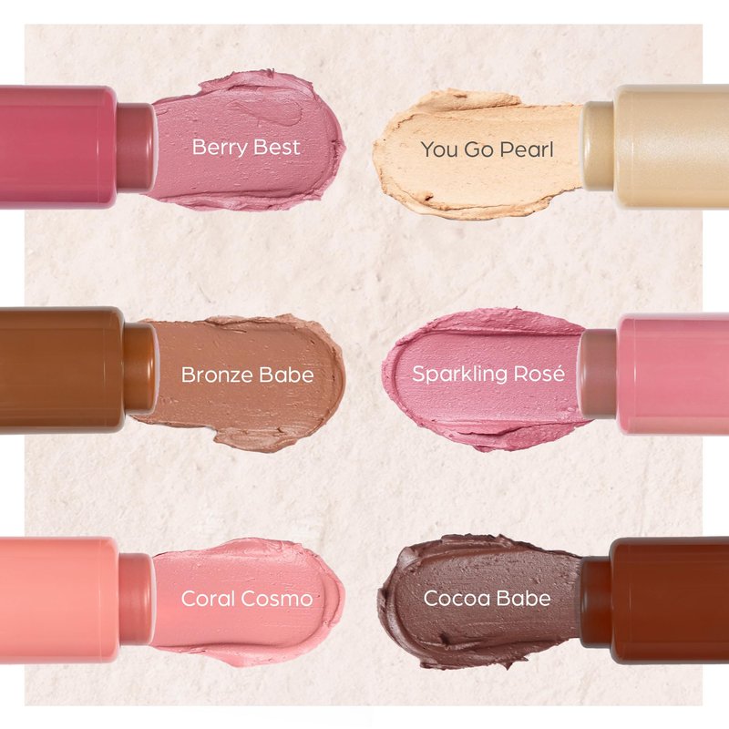 PÜR MINERALS Silky Tint Creamy Multitasking Bronzer Stick with Peptides, Bronze Babe - Bronzing Stick with Natural, Healthy-Looking Glow & Ultra-Creamy Finish - Professional Makeup
