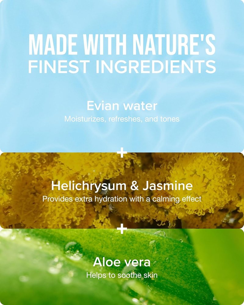 Evian Facial Spray - Hydrating Face Mist with Natural Mineral Water & Plant Extracts | 3.38 oz