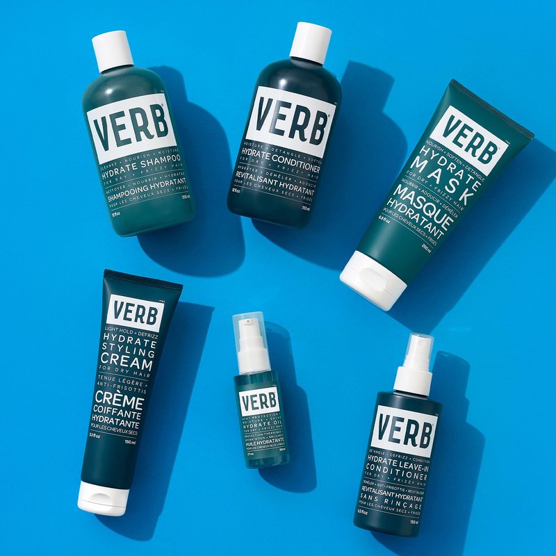 VERB Hydrate Leave-In Conditioner, 6.5 fl oz – Nourish Dry + Frizzy Hair - Smooth + Detangle - Amber + Warm Jasmine Scent