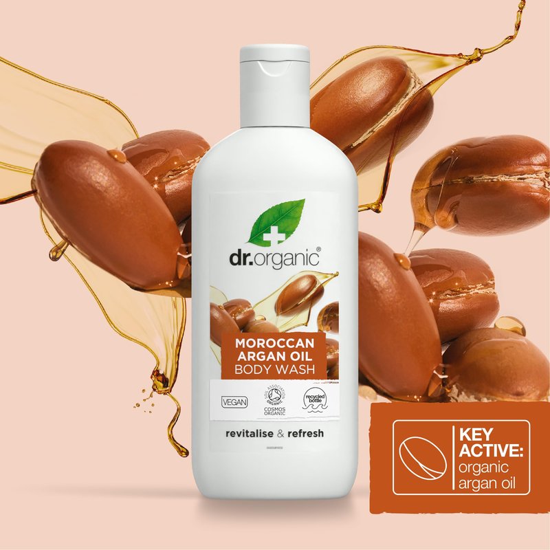 dr.organic argan body wash bagno doccia detergente corpo 250 ml by Dr. Organic