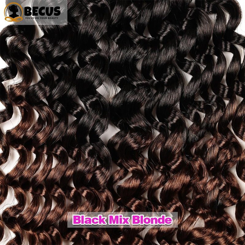6 Packs Gogo Curl Crochet Braids - Jamaican Bounce Synthetic Hair Extensions | 18" #1B/30 for Black Women