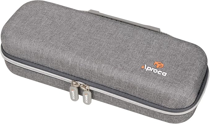 Aproca Case Compatible with Canon ImageFORMULA R10 / ImageFORMULA P-215II Portable Document Scanner, Hard Storage Bag for Accessories -Grey (Case Only)