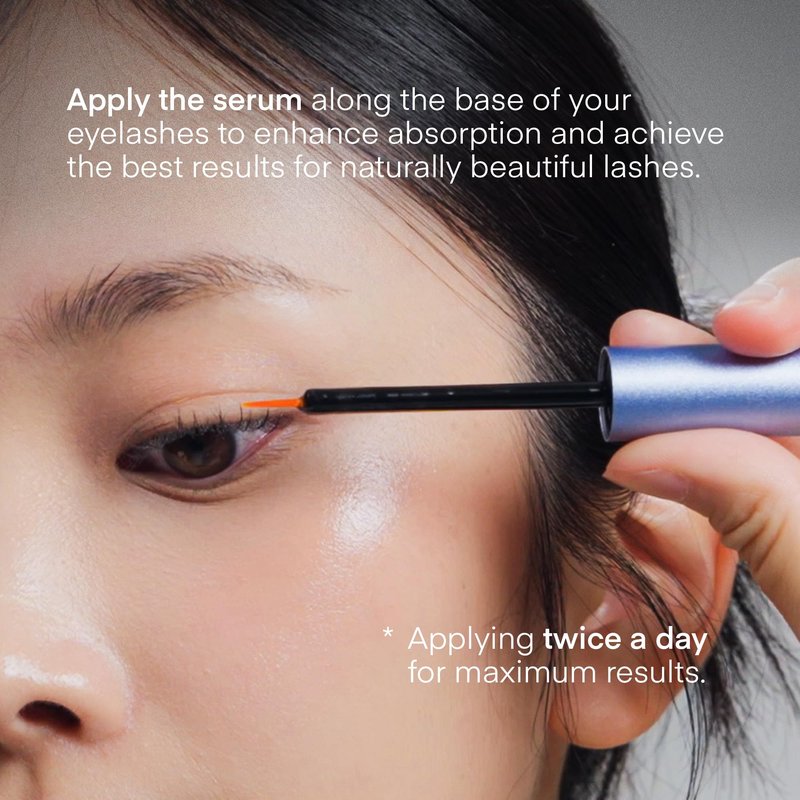 Advanced Eyelash Serum for Thicker, Longer Eyelashes and Eyebrows - Grow Luscious Lashes with Brow Enhancer (3mL)