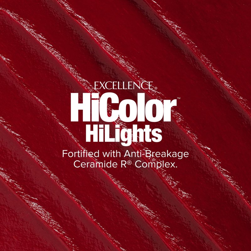 L'Oréal Technique HiColor Red HiLights - Permanent Hair Color for Dark Hair, Intense Red Highlights, No Pre-Lightening Required, Rich, No-Drip Crème, Quick Processing Time, Magenta