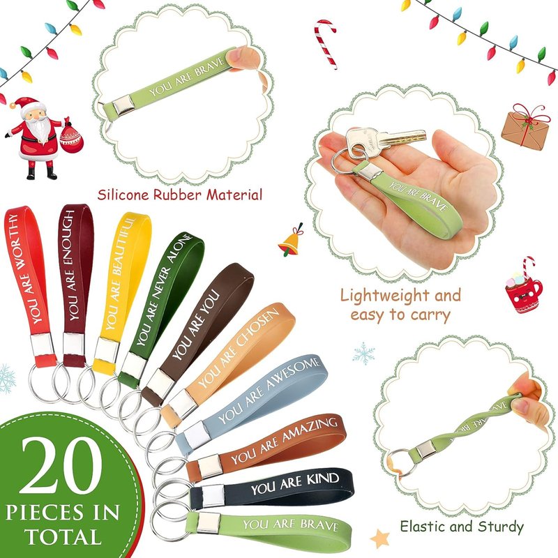 Inspirational Gifts for Women - 40 Pcs Rainbow Canvas Makeup Bags & Keychains | Perfect for Staff & Team Appreciation