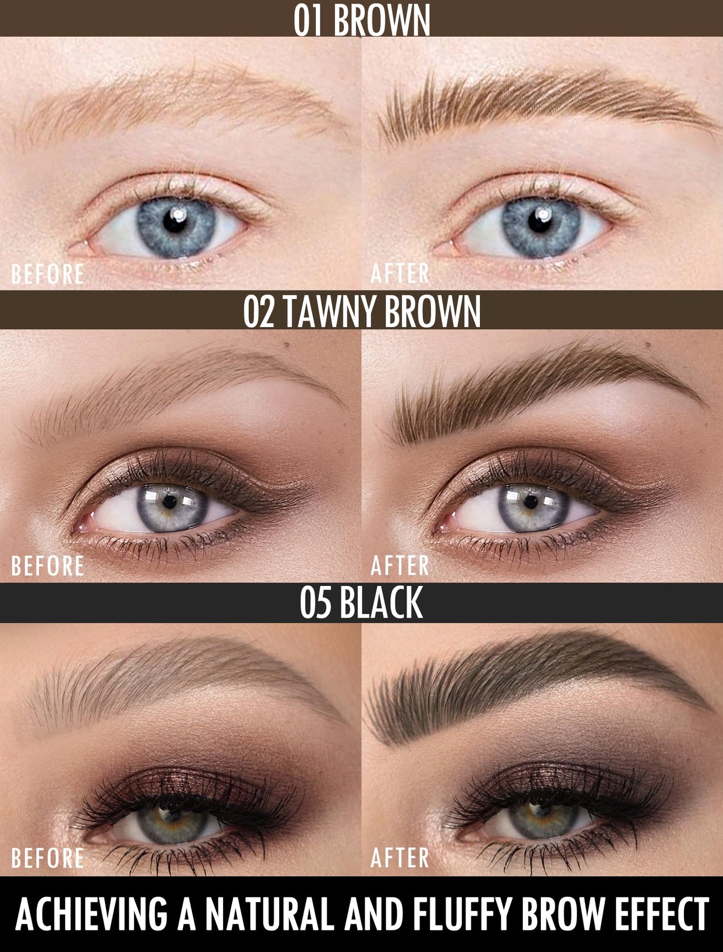 Anglicolor Eyebrow Pen, Angled Brow Brush, Microblading Eyebrow Pencils for Women, Natural Brow Pen, Eyebrow Brush To Hair-Like Strokes Long-Lasting, Waterproof, Smudge-Proof (02 Tawny Brown)